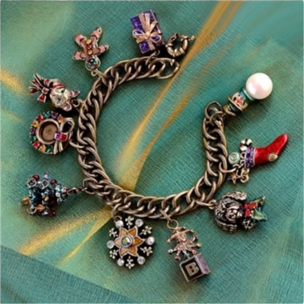 Sweet Romance Christmas Carol Charm Bracelet Charming Charms - Picture 3 of 11